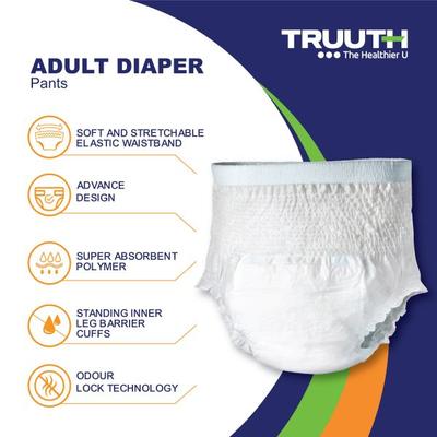 Truuth Adult Pull Up Diaper Pants (M) 10's - Adult Diapers & Pads