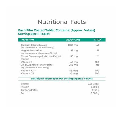 Hohner Bone & Joint Tablet 60's - Calcium And Minerals