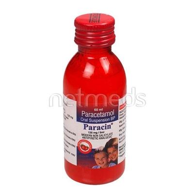 Paracin 125mg Suspension 60ml - Fever-Ana