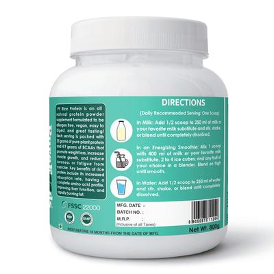 PureFoods PF Rice Protein Powder - Chocolate Flavour 800 gm - Protein Drink