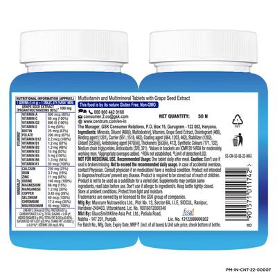 Centrum Men Multivitamins Tablets 50's - Multi-Vitamins