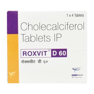 ROXVIT D 60k Tablet 4's - Supplements-Vit