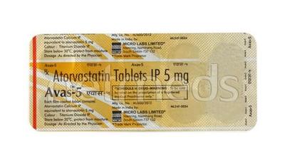 Avas 5mg Tablet 10'S - High Cholesterol-Dys