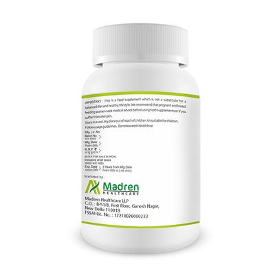 Madren Healthcare Ginger Root 550mg Capsules 60's - Herbal Dietary Supplement