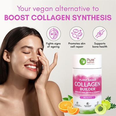 Pure Nutrition Plant-Based Collagen Builder Powder 250 gm - Hair & Skin