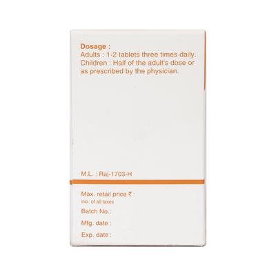 SBL Fel Tauri 3X Tablet 25 gm - Bio-Chemic