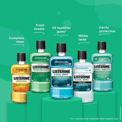 Listerine Coolmint Mouth Wash - Mild Taste 500 ml - Mouthwash