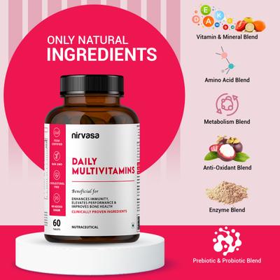 Nirvasa Daily Multivitamins Tablet (Pack of 2 x 60's) 1's - Multi-Vitamins