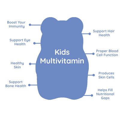 Purna Gummies Kids Multivitamin Gummies for Growth, Immunity and Health 30's - Multi-Vitamins