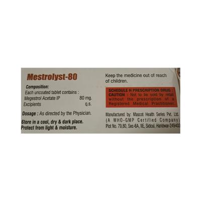 MESTROLYST 80 Tablet 10's - Cancer Oncology-Hor