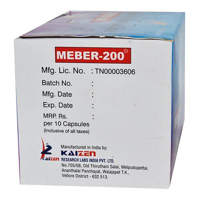 MEBER 200 Capsule 10's - Ulcerative Colitis/Bowel Inflammatory Disease-GIT