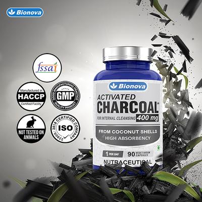 Bionova Activated Charcoal 400 mg Capsule 90's - Multi-Vitamins