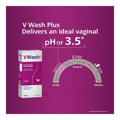 VWash Plus Expert Intimate Hygiene Wash 100 ml - Intimate Care