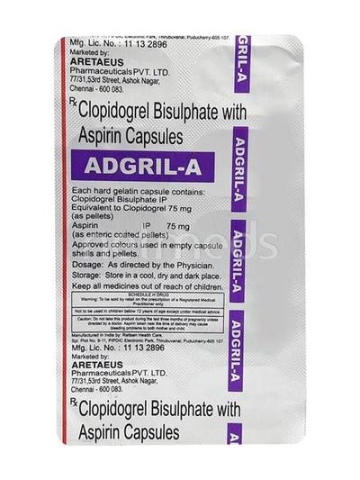 Adgril A Capsule 10'S - Blood Clot-Ant