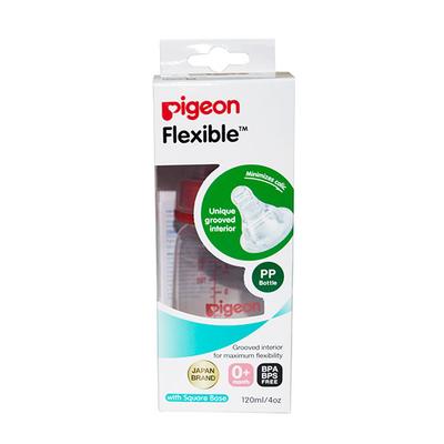 Pigeon Flexible 0+ Months PP Feeding Bottle - Red 120 ml - Feeding & Nursing