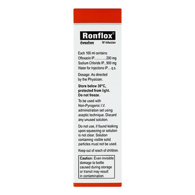 RONFLOX IV Infusion 100ml - Bacterial Infections-Qui