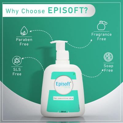 Episoft For Sensitive Skin Cleansing Lotion 250ml - Lotions & Creams