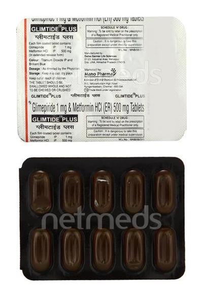 Glimtide Plus Tablet 10'S - Diabetes-Ant