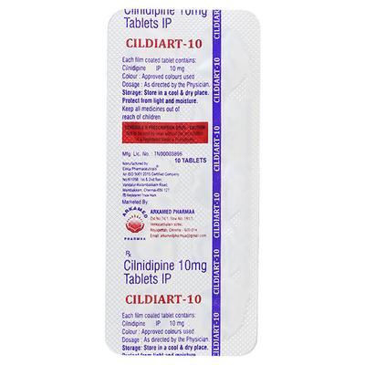 CILDIART 10mg Tablet 10's - Hypertension-Cal