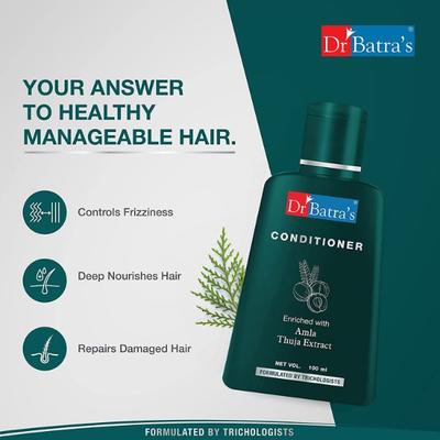 Dr Batra's Hair Fall Control Shampoo 200 ml + Hair Fall Control Serum 125 ml + Conditioner 100 ml + Hair Fall Control Oil 200 ml - Hair Treatment