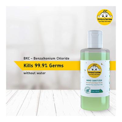 Tiffy & Toffee Multi Usage Baby Liquid Cleanser 1 Litre + Non-Alcoholic Hand Sanitizer - Tulsi 100 ml - Baby Skin Care