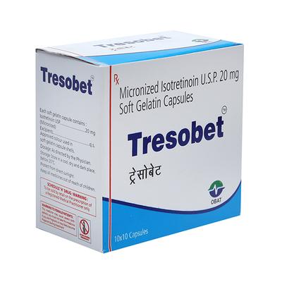 TRESOBET 20 Soft Gelatin Capsule 10's - Acne-Acn