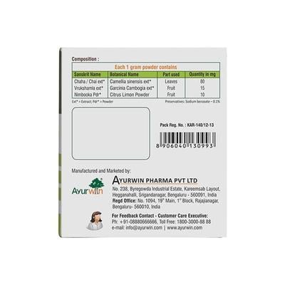 Nutrislim Green Tea - Lemon Flavor (Pack of 15 x 3 gm) - Green/Herbal Teas