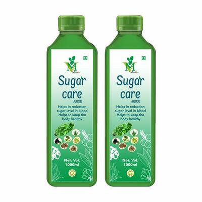 Mint Veda Sugar Care Juice (Pack of 2 x 1000 ml) - Herbal Dietary Supplement