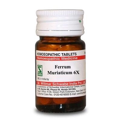 Dr.Willmar Schwabe Ferrum Muriaticum 6X Tablet 20 gm - Triturations (Homeo Tablets)