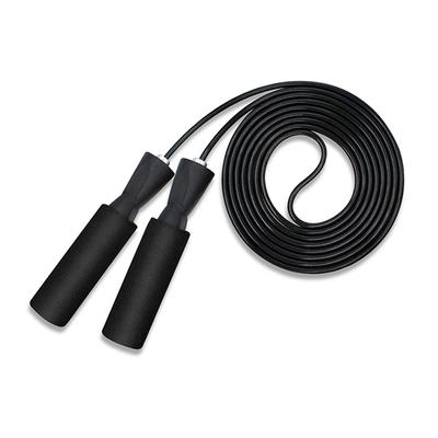 MuscleXP Skipping Rope (Jumping Rope) with Foam Handles - Black 1's - Gym Accessories