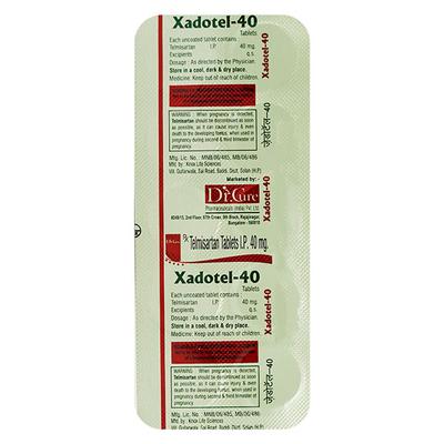 XADOTEL 40 Tablet 10's - Hypertension-Ang