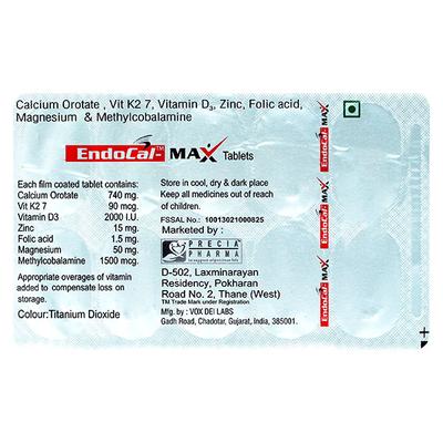 ENDOCAL MAX Tablet 10's - Supplements-Cal