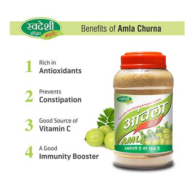 Swadeshi Ayurved Amla Churna 500 gm - Health Products