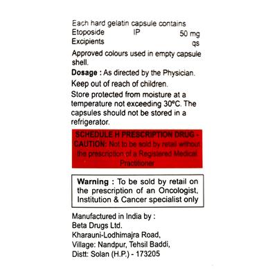 Posid 50mg Capsule 8'S - Cancer Oncology-Cyt
