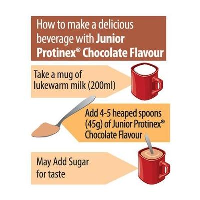 Protinex Junior Powder - Chocolate Flavour 200 gm (Tin) - Kids Nutrition
