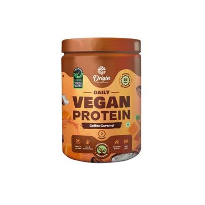 Origin Nutrition Vegan Protein Powder - Coffee Caramel Flavour 258 g - Whey Proteins