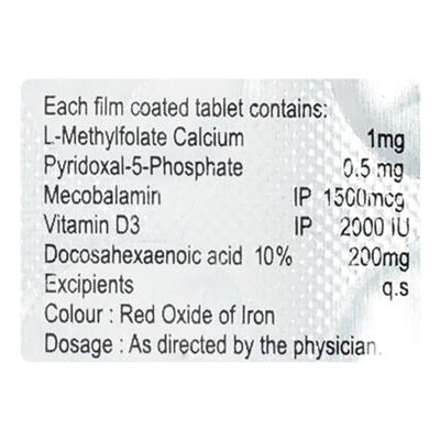 FOLATE D Tablet 10's - Supplements-Vam