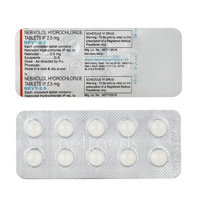 Nevy 2.5mg Tablet 10'S - Hypertension-Bet