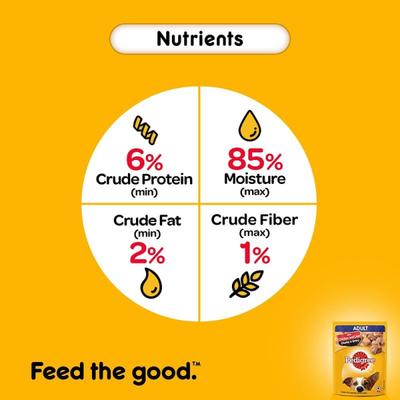 Pedigree Adult Chicken & Liver Chunks in Gravy 70 gm - Petfood