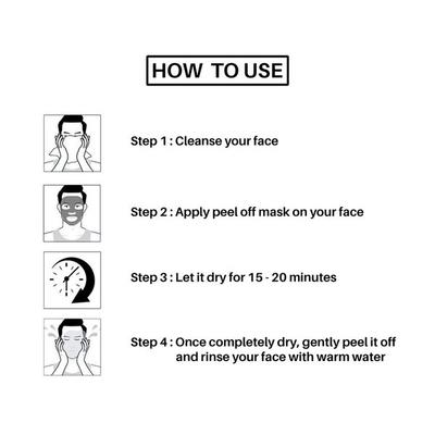 Khadi Men Activated Charcoal Peel Off Mask 100 gm - Personal Care (Ayush)