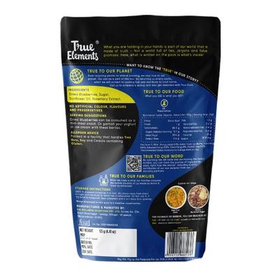 True Elements Dried Blueberries 125 gm - Nutritional Bars