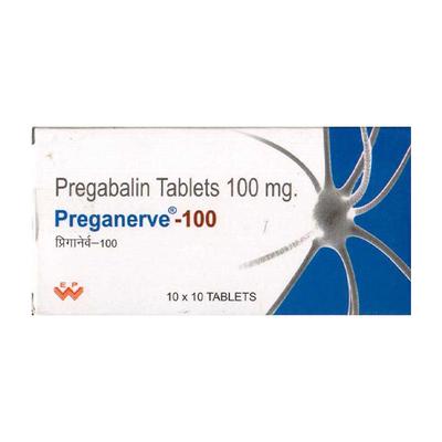 Preganerve 100mg Tablet 10'S - Neuropathic Pain-Dru