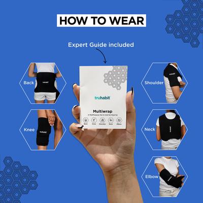 TruHabit Hot & Cold Therapy Multiwrap - Abdomen/Neck/Arm/Elbow Supports