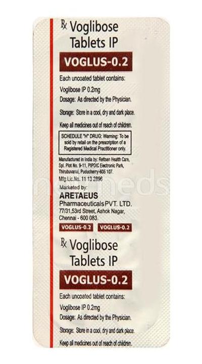 Voglus 0.2mg Tablet 10'S - Diabetes-Ant