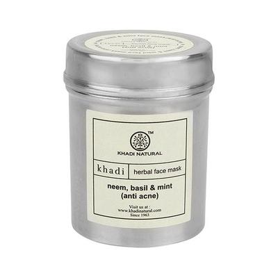 Khadi Natural Herbal Face Mask - Neem Basil & Mint 50 gm - Masks & Peels