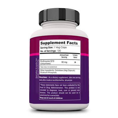 Zenith Nutrition Coq10 30 mg Capsules 120's - Co-Q