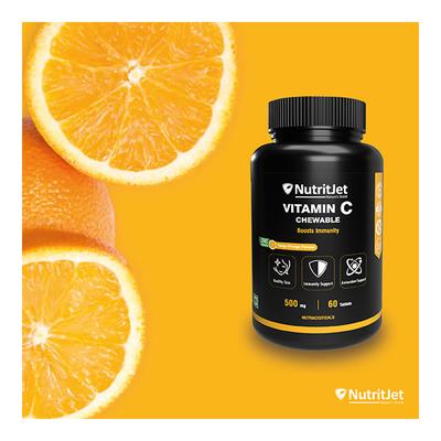 NutritJet Vitamin-C 500 mg Chewable Tablet 60's - Vitamin C