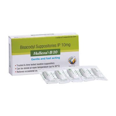 HALLENS B10 Suppositories 5's - Constipation-Lax