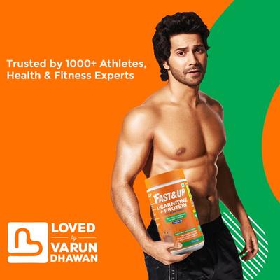 Fast&Up L Carnitine Protein Powder - Creamy Chocolate Flavour 450 gm - Workout Essentials