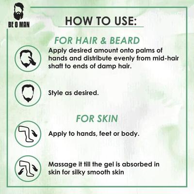 Beoman Multi Functional Aloe Vera Gel 100 gm - Shaving Creams